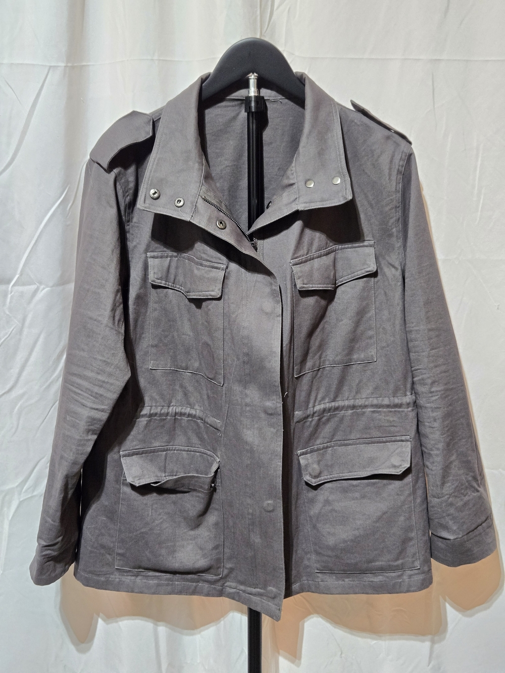 Classic Women's Utility Jacket - Gray